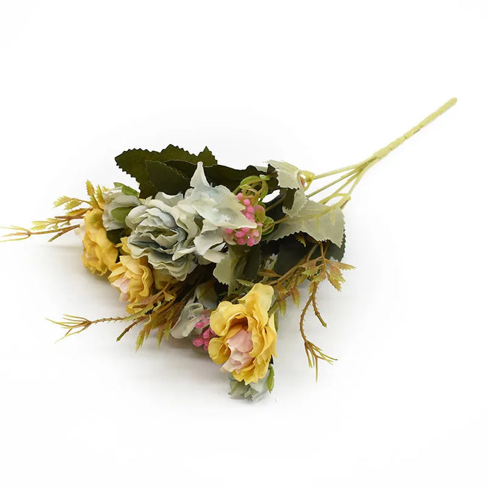 1Pc Artificial Flowers Silk Peony Rose Wedding Bridal Bouquet Festival Home Outdoor Garden Wreath Arch Wall DIY Gift Decorations