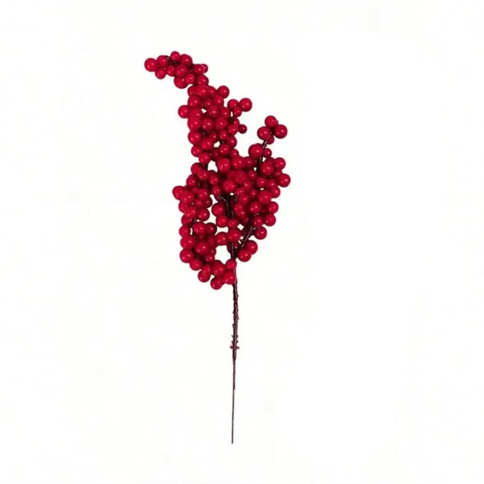 Artificialplant Holly Little Red Fruit New Year Christmas Home livingroom Wedding diy gift Decor Flower Shooting Prop decoration