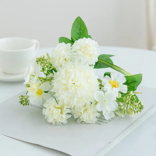 High Quality Artificial Flowers Silk Lilac Ball Chrysanthemum Wedding Home Festival Decor DIY Gifts Bride Bouquets Garden Party
