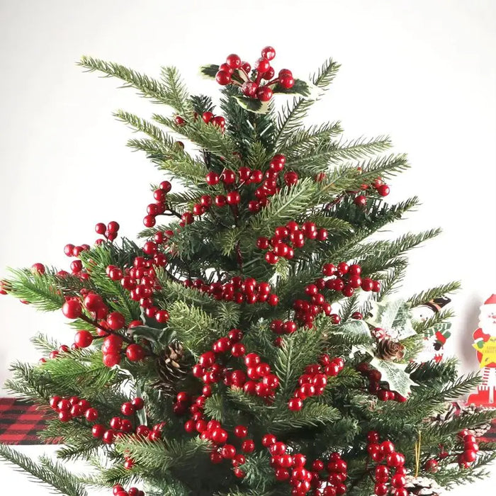 Artificialplant Holly Little Red Fruit New Year Christmas Home livingroom Wedding diy gift Decor Flower Shooting Prop decoration