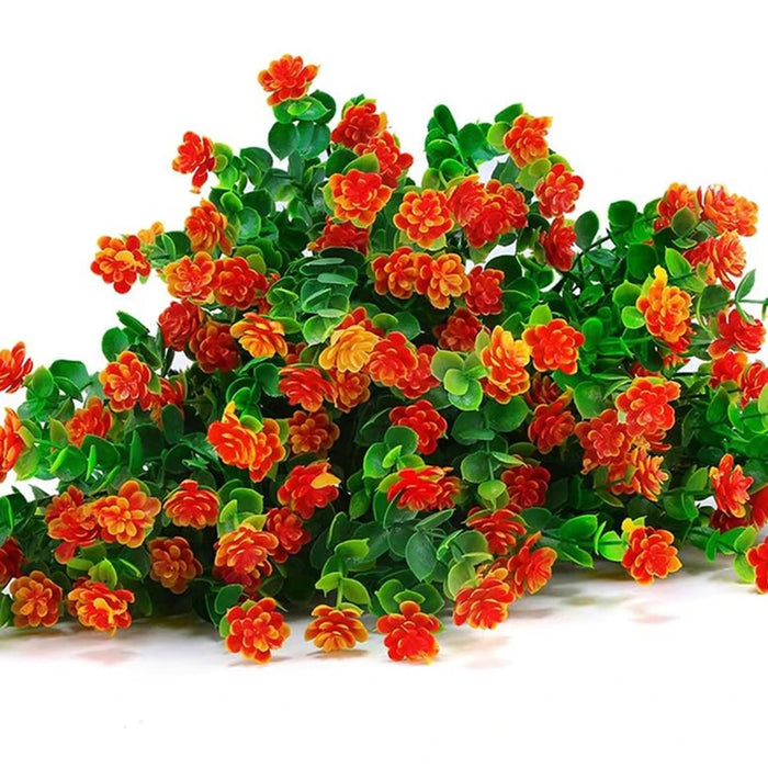 1 PC Artificial Plastic Flowers Fake Eucalyptus Plant Wedding Arch Wreath Home RoomOrnamental Flowerpot Festival Scrapbook Decor