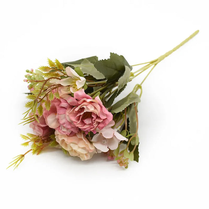 1Pc Artificial Flowers Silk Peony Rose Wedding Bridal Bouquet Festival Home Outdoor Garden Wreath Arch Wall DIY Gift Decorations