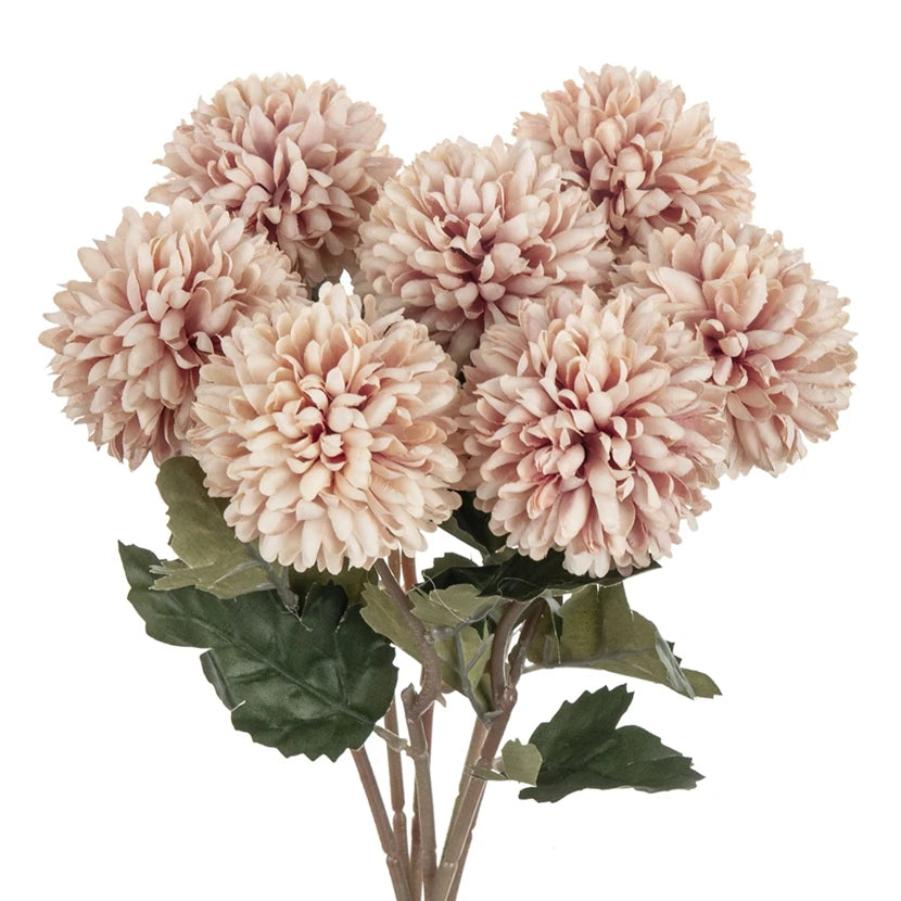 Artificial Flowers Silk Ball Chrysanthemum Wedding Bridal Bouquet Home Table Windowsill Festival Room Decor DIY Gift Photo Props