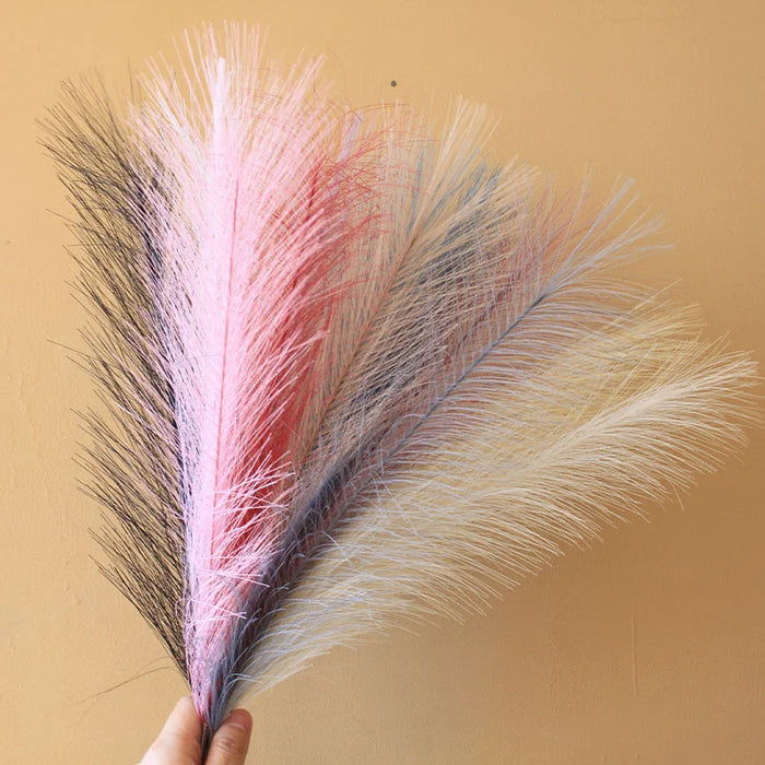 10Pcs Artificial Pampas Grass Decoration Flowers Bouquet for Wedding Home DIY Party Room Fake Plant Flower Vase Decor Reed