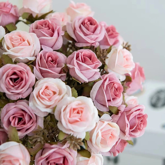 1Pc Silk Artificial Flowers Carnation Rose Wedding Bridal Bouquet Home Festival Outdoor Garden Arch Wall Diy Gift Box Decoration