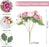 SOMYTING Peony Artificial Flowers, Faux Peony Bouquet 2 Bundles Silk Peonies Bouquets Fake Peonies Artificial Flowers Peonies Bouquet for Wedding Party Centerpiece Table Home Decor (Mixed Pink)