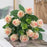 Artificial Flowers Home Room Decoration Outdoor Garden Festival Eucalyptus Wreath Fake Plants Wedding Party Silk Roses Bouquet