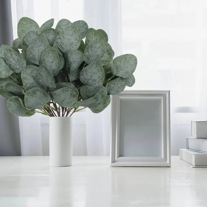 Artificial Eucalyptu Leaves Stems Eucalipto Branche Christmas Floral Bouquets Wedding bonsais bouquet party Home vase DIY Decor