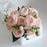 Hot Selling 1pcs/30cm Rose Pink Silk Bouquet Peony Artificial Flower 5 Big Head 4 Small Bud Bride Wedding Home Decoration Artifi