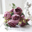 Hot Selling 1pcs/30cm Rose Pink Silk Bouquet Peony Artificial Flower 5 Big Head 4 Small Bud Bride Wedding Home Decoration Artifi