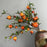 New Artificial Pomegranate Long branch 6-Fruit Artificial Fruits Flowers For Home Wedding Party Tabel Decoration Christmas Decor