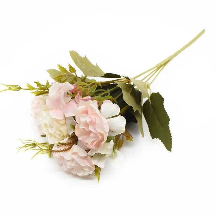 1Pc Artificial Flowers Silk Peony Rose Wedding Bridal Bouquet Festival Home Outdoor Garden Wreath Arch Wall DIY Gift Decorations