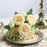Artificial Rose Flowers 5 Heads White Peony Festival Decor Home Room Vase Wedding Arch Clipping Wreaths Garden Yard Fake Plants