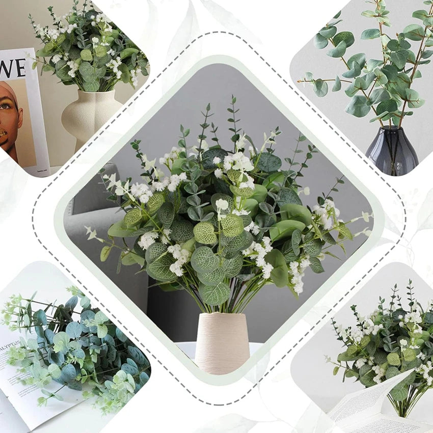 5Pcs Artificial Flowers Plant Bridal Bouquet Wedding Wreath Garden Dining Table Center Home Room Party Decor Cheap Scene DiyGift