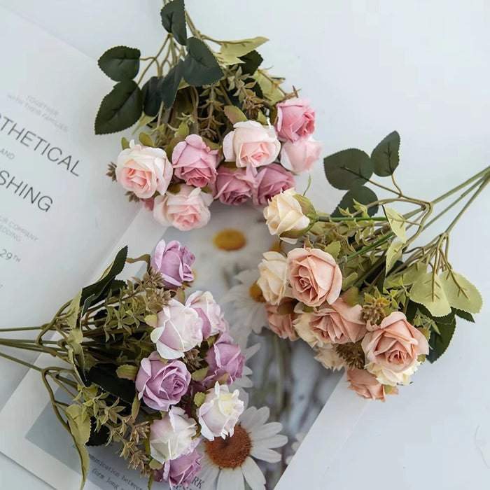 1Pc Silk Artificial Flowers Carnation Rose Wedding Bridal Bouquet Home Festival Outdoor Garden Arch Wall Diy Gift Box Decoration