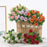 Artificial Flowers Home Room Decoration Outdoor Garden Festival Eucalyptus Wreath Fake Plants Wedding Party Silk Roses Bouquet
