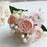 Hot Selling 1pcs/30cm Rose Pink Silk Bouquet Peony Artificial Flower 5 Big Head 4 Small Bud Bride Wedding Home Decoration Artifi