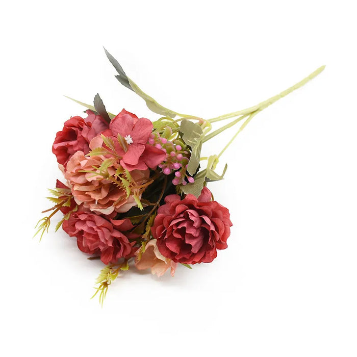 1Pc Artificial Flowers Silk Peony Rose Wedding Bridal Bouquet Festival Home Outdoor Garden Wreath Arch Wall DIY Gift Decorations