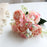 Hot Selling 1pcs/30cm Rose Pink Silk Bouquet Peony Artificial Flower 5 Big Head 4 Small Bud Bride Wedding Home Decoration Artifi