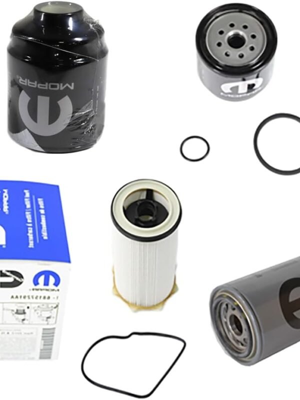 Mopar Genuine OEM Filters Bundle, Dodge Ram 6.7L Cummins Diesel Filter set; Fuel/Water Separator Filter Kit, Fuel Filter & Engine Oil Filter. Fits 2013-2019 Ram 2500 and 3500