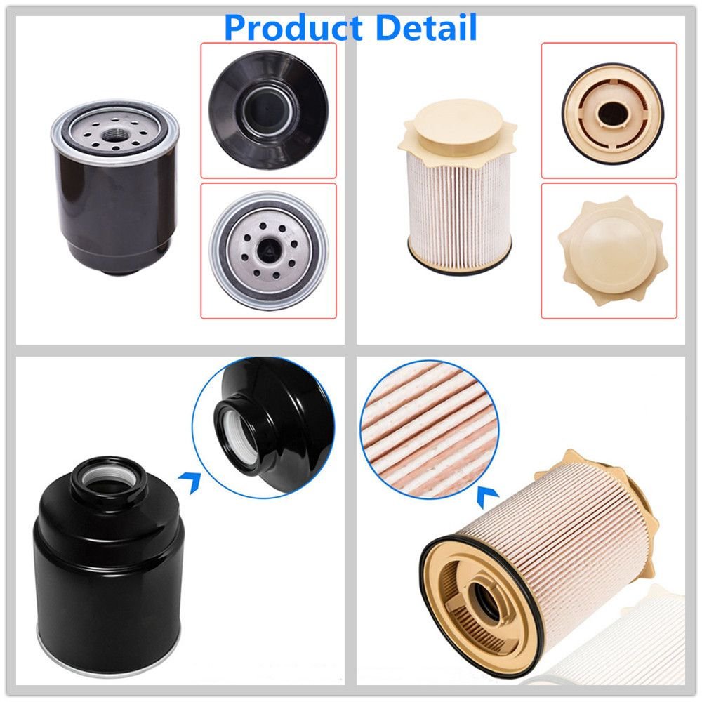 6.7L Fuel Filter Water Separator Set Fit for 2013-2018 Dodge Ram 2500 3500 4500 5500 6.7L Cummins Turbo Diesel Engines 68197867AA 68157291AA - Image 2