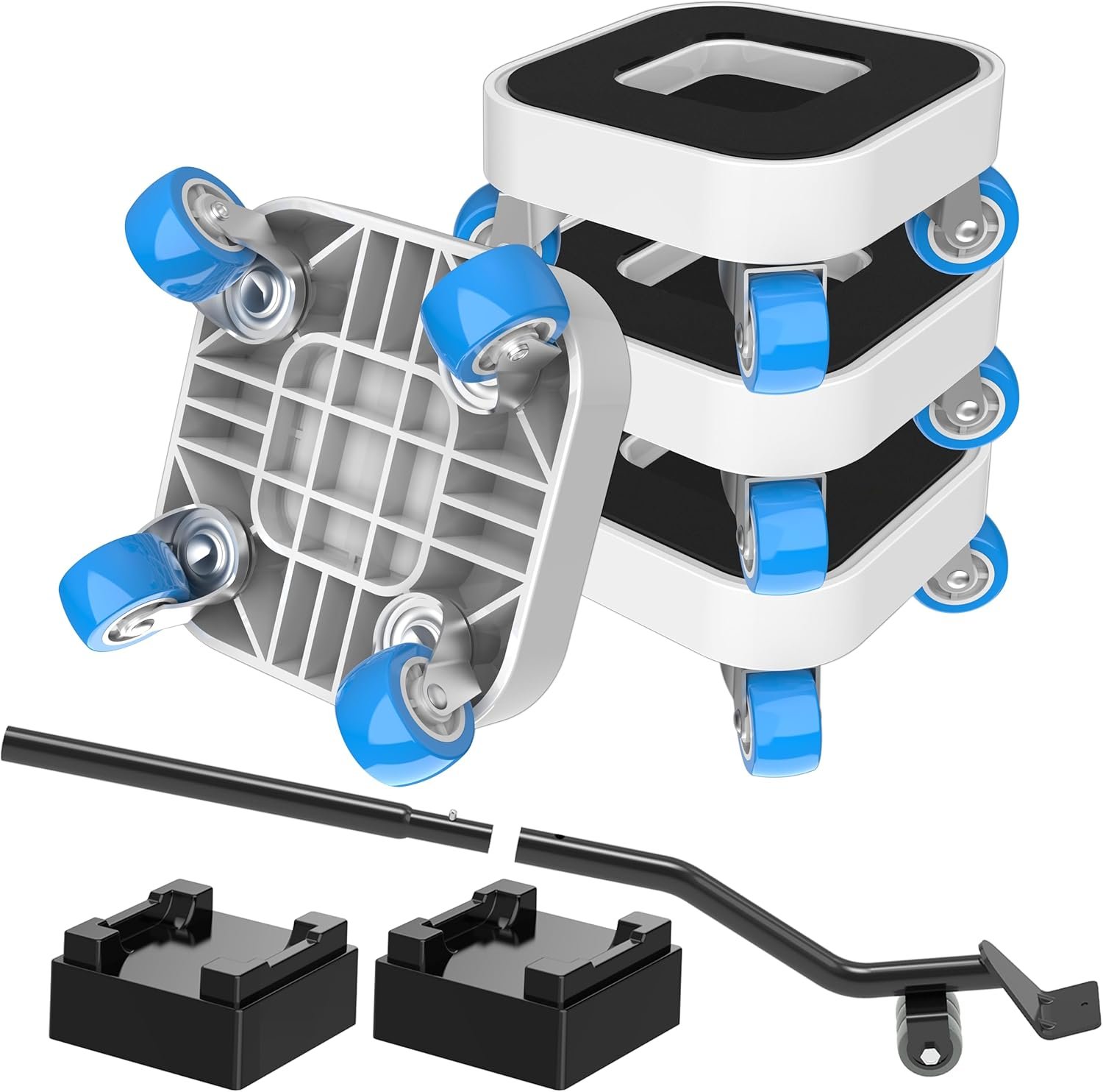 Heavy Duty Furniture Movers with Wheels – 360° Rotatable Furniture Dolly & Lift Tool Set, Moves Sofas & Beds up to 750lb
