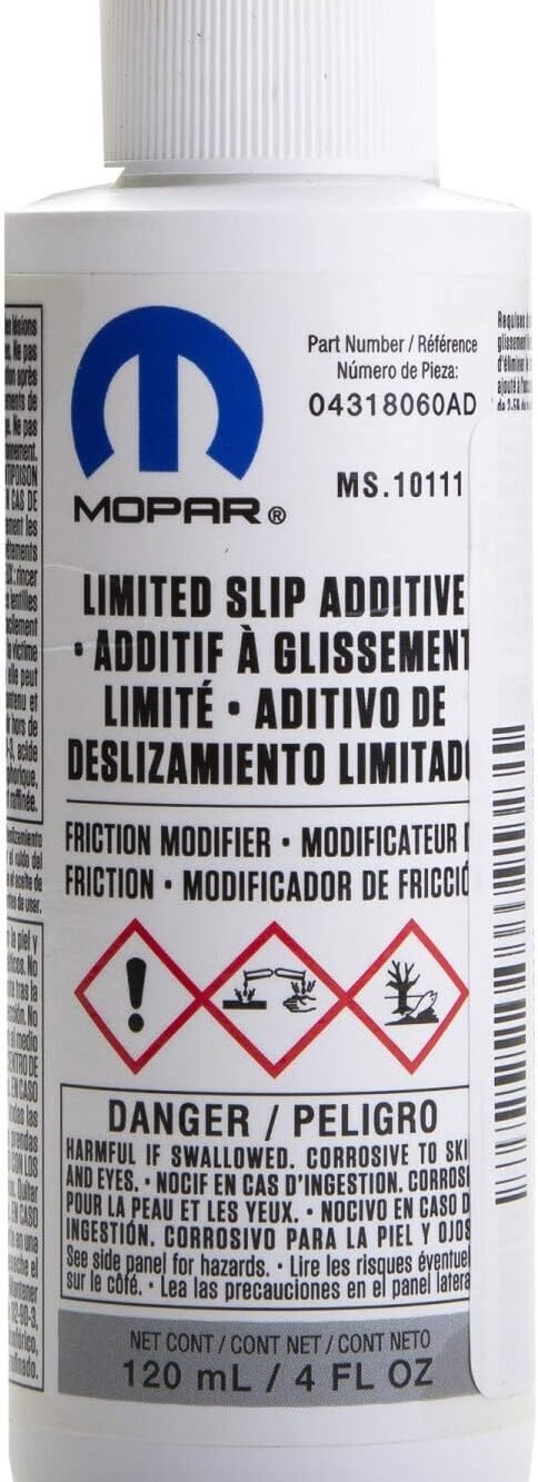 New Genuine OEM Mopar 4318060AB Limited Slip Differential Additive 4 oz (120 mL) Gear Oil Fluid