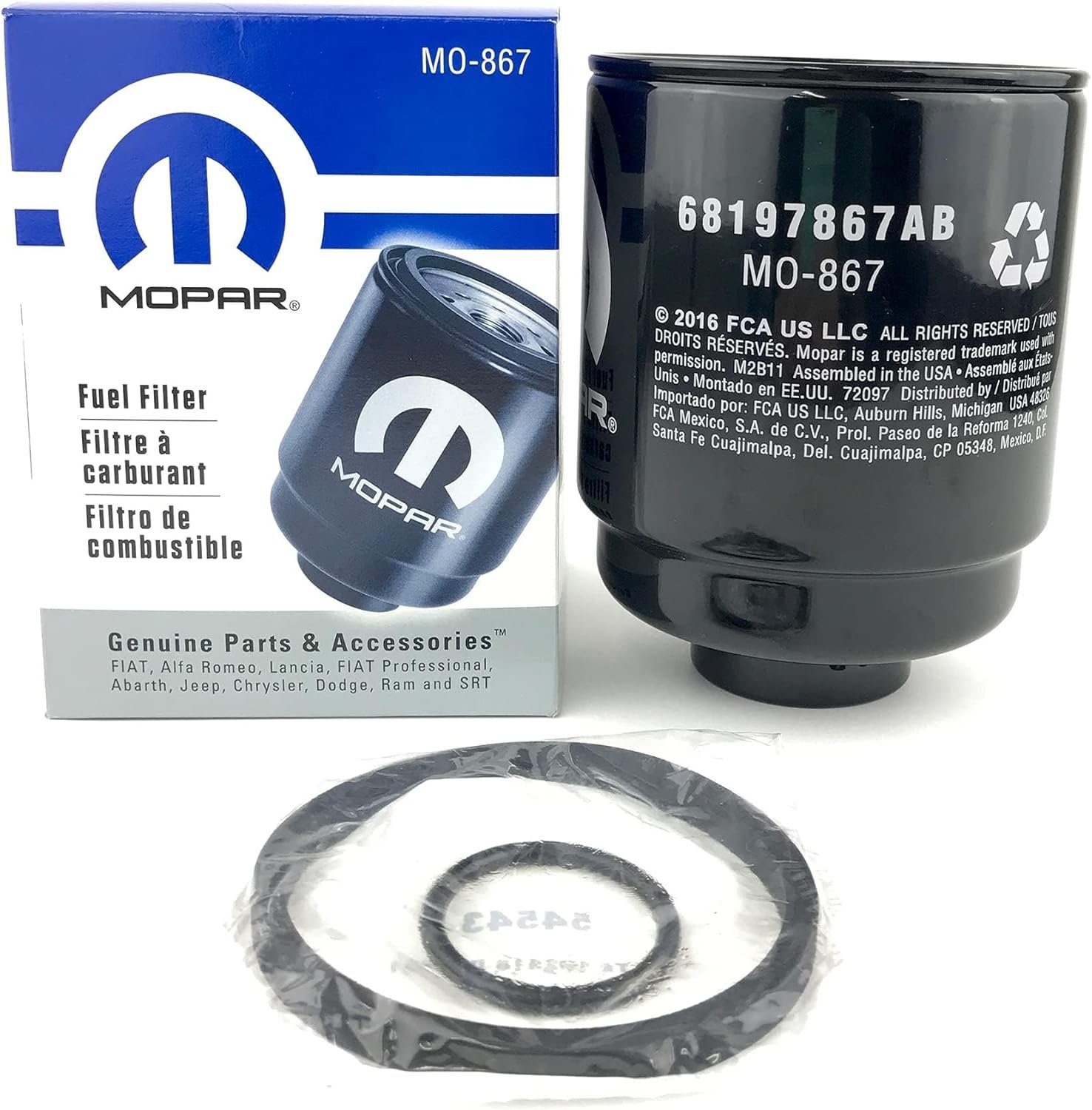 Dodge Ram 6.7 Liter Diesel Fuel Filter Water Separator Set Mopar OEM