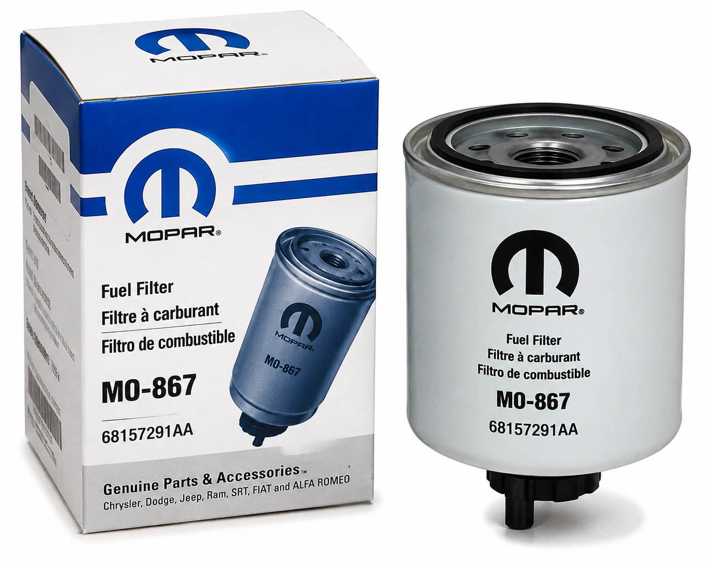 OEM Mopar MO-867 Diesel Fuel Filter | Fits Ram 2500 & 3500 6.7L Diesel - Image 2