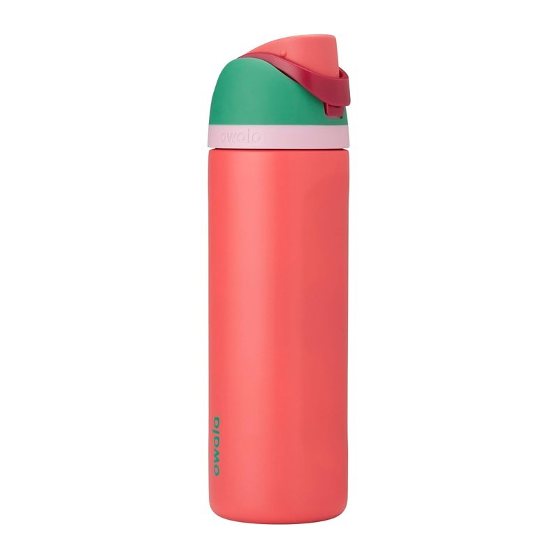 Owala FreeSip Stainless Steel Water Bottle 24 oz Strawberry Fields